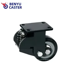 Roda de galhos de amortecedor de amortecedor de choque PU de grande carga pesada em preto em preto